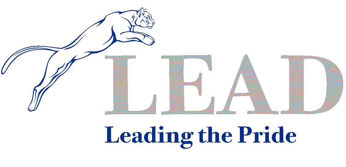 Lead logo Lead logo (cougar leaping over lead)