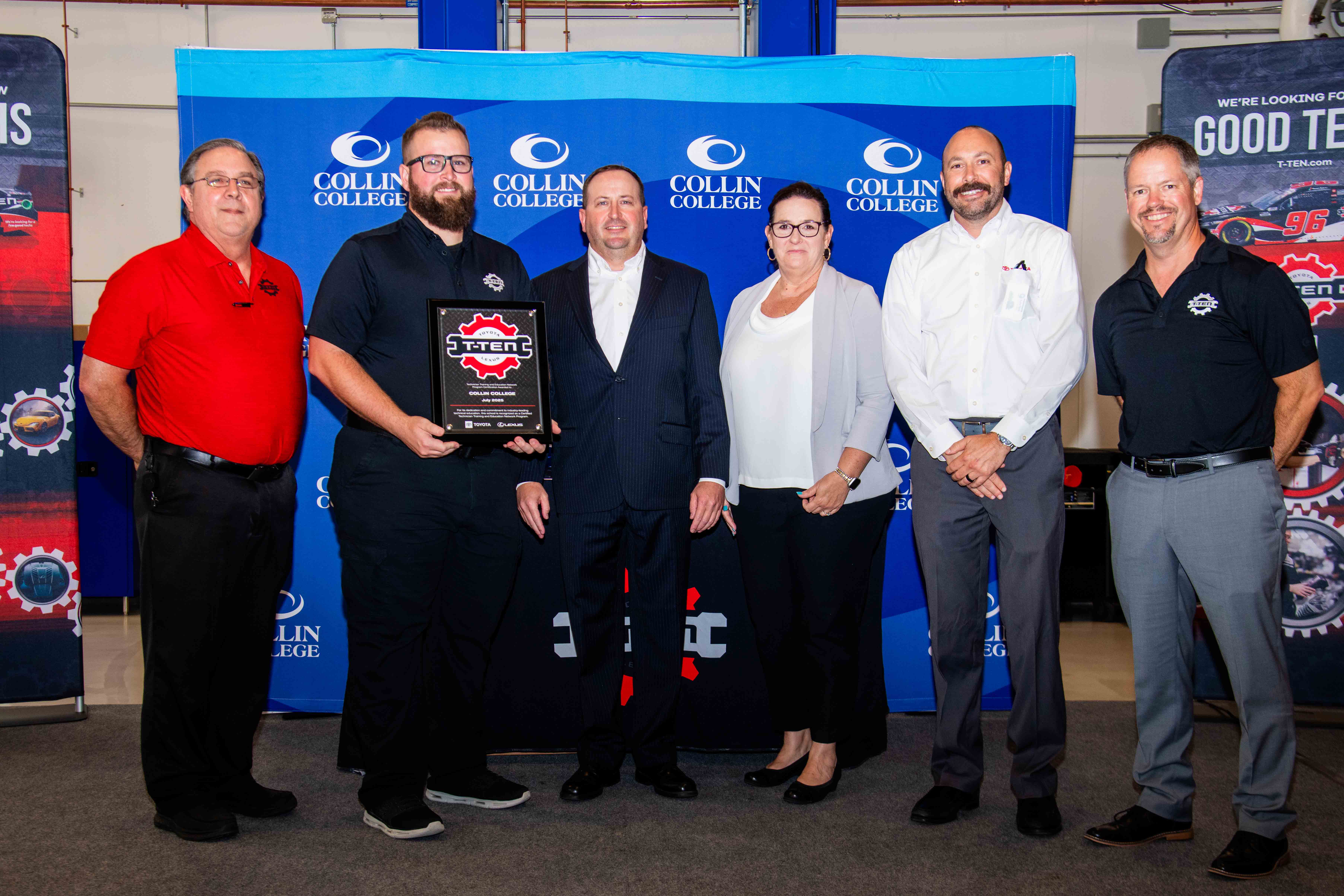 six individuals with award