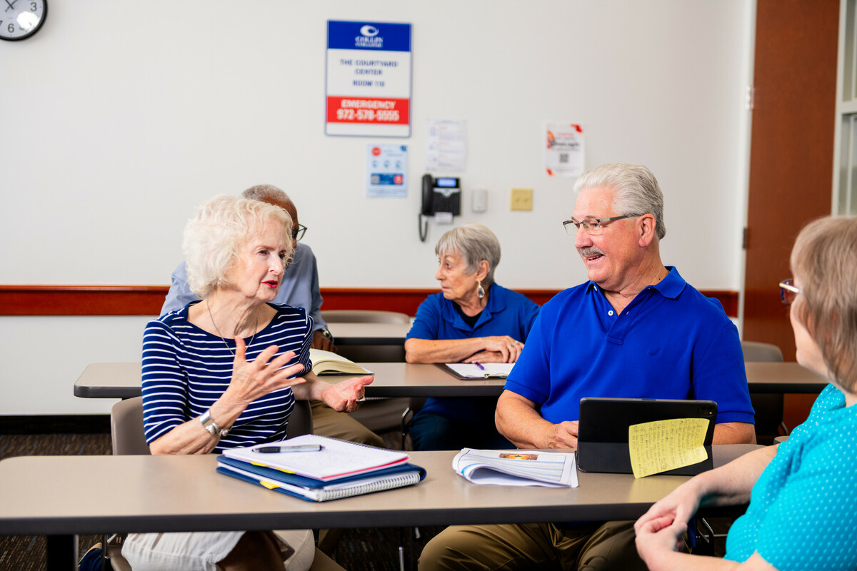 SAIL classroom with students sitting at two rows of desks