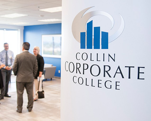 Collin Corporate College office and employees.