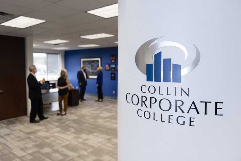 Collin Corporate College office and employees.