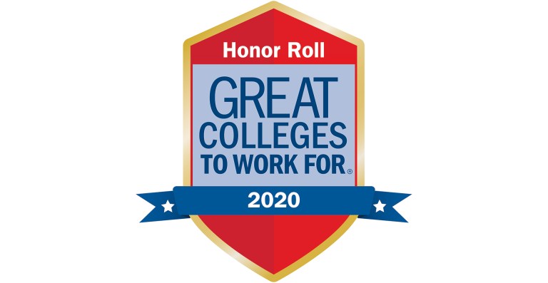 Great Colleges to Work For 2020 Honor Roll logo