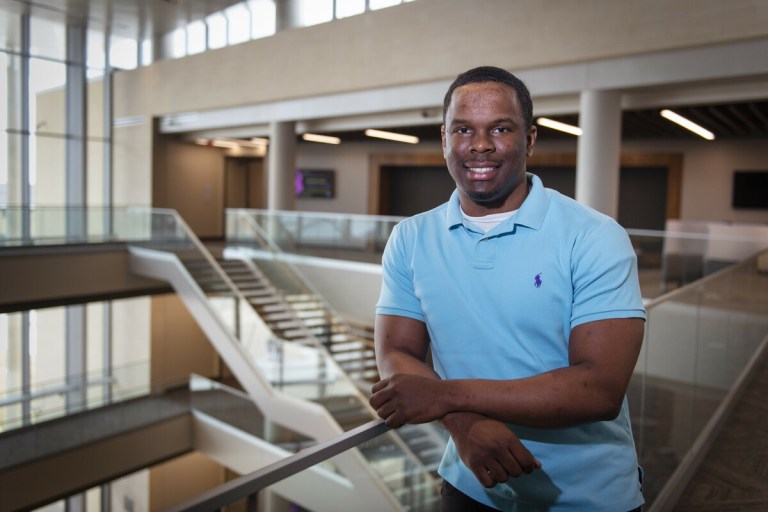 Collin College Cybersecurity student Corey Moses.