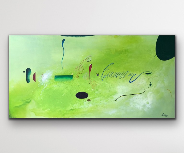 Image of the painting titled 'A Life Cycle,' courtesy of Deepa Koshaley